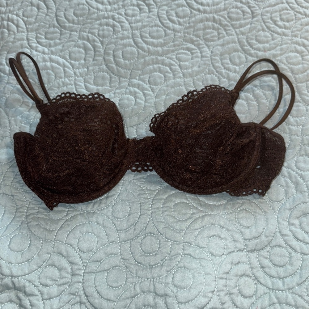 Victoria’s Secret Women's Brown lace bra